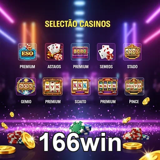 Imagem de jogos de cassino no 166win, plataforma de apostas online confiável.